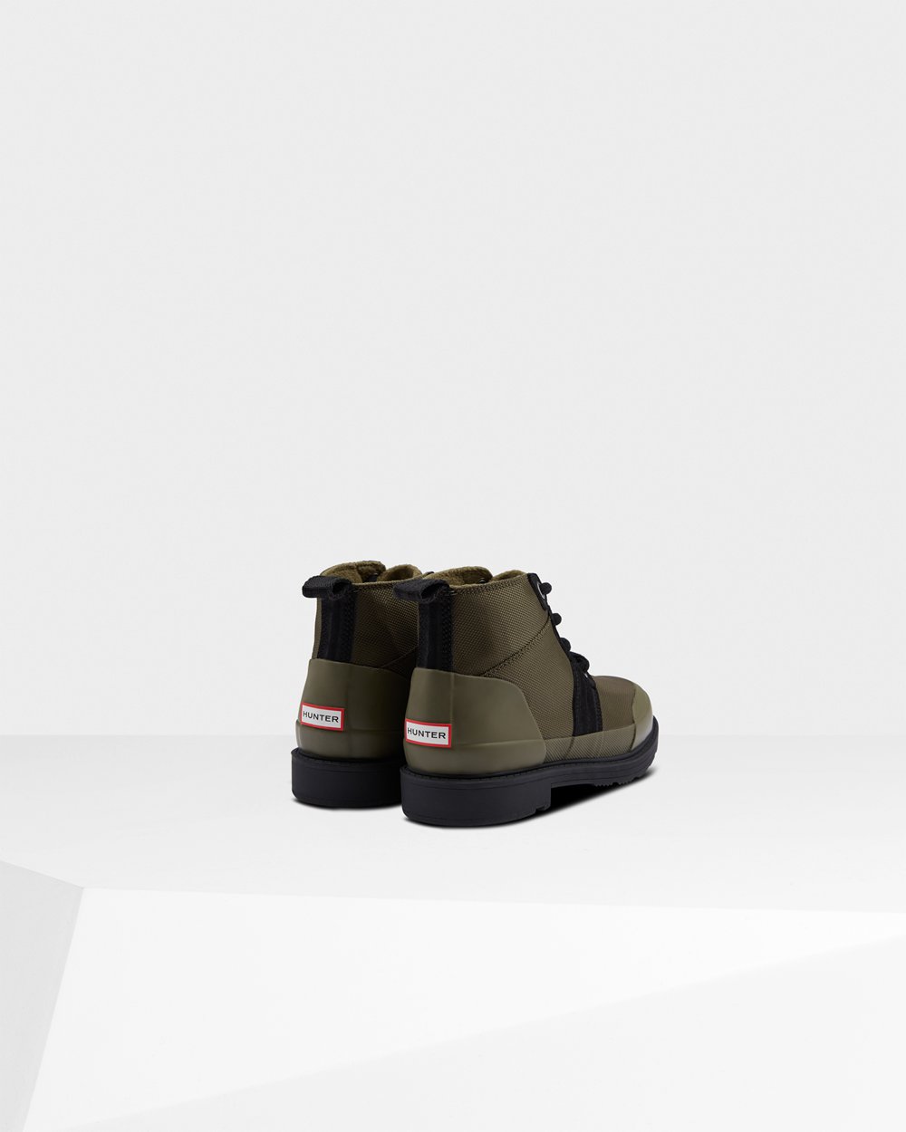 Women Hunter Original Insulated Ankle | Commando Boots Black/Olive | NZ-54972-UYFR